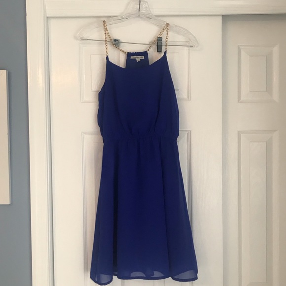royal blue designer dress Long Royal Blue Prom Dress with Lace-Up Open Back Royal Blue / 4 main image 0